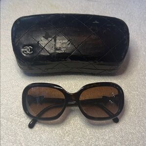 CHANEL 5170A Brown Tortoiseshell Ribbon Sunglasses